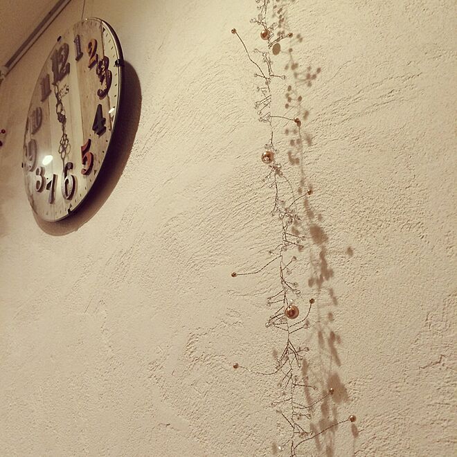 壁/天井/塗り壁/漆喰の壁/冬の飾りのインテリア実例 - 2014-12-11 11:22:26
