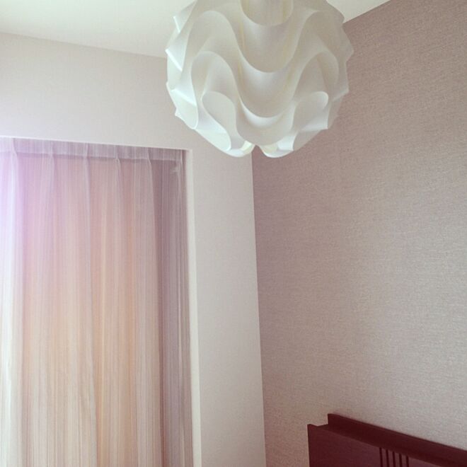 ベッド周り/壁紙/照明/寝室/レクリントの照明♡のインテリア実例 - 2013-09-03 08:32:27