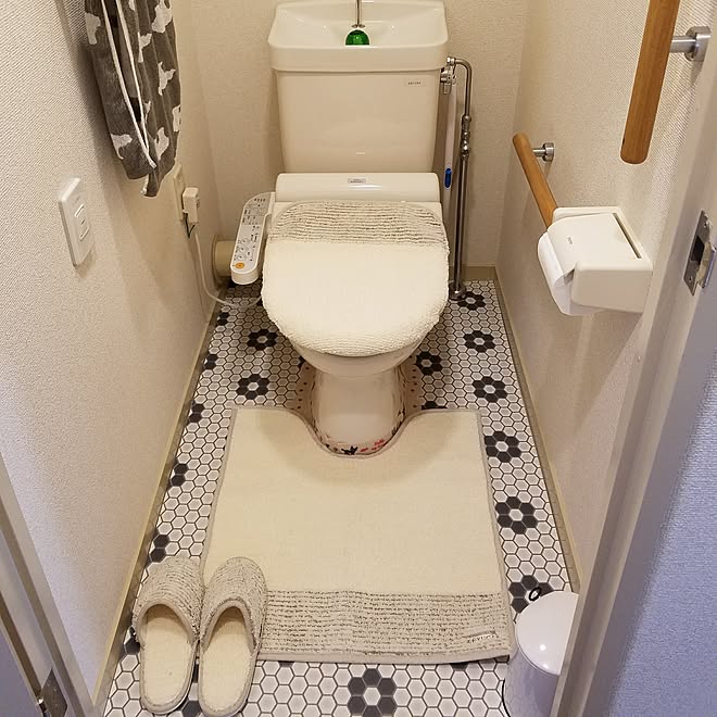 ケユカ KEYUCA トイレマット、便座カバー 2点セット カーペット ...