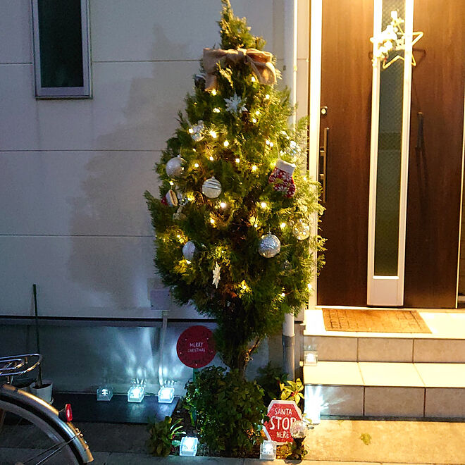 玄関/入り口/クリスマス/クリスマスツリー/皆さんとの出逢いに感謝♡/北欧...などのインテリア実例 - 2021-12-24 14:05:05