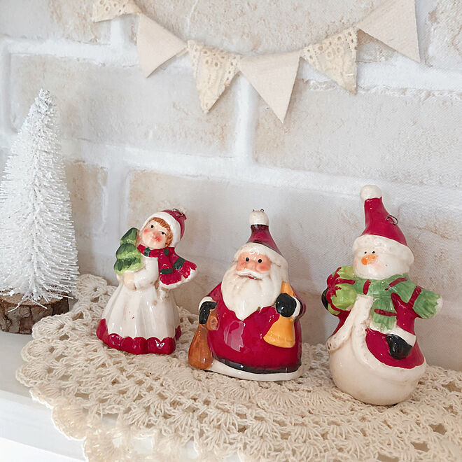 Xmas/Christmas/クリスマス雑貨/陶器の置物/クリスマスオーナメント ...