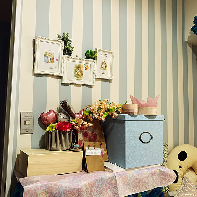 Ikea ストライプの壁紙 スプライト Diy 男の子の部屋 などのインテリア実例 05 09 23 45 56 Roomclip ルームクリップ