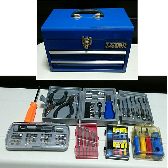 AP コンパクトツールボックス 2段 ブラック CTB368 ｜ ツールボックス 工具箱 ボックス 収納 整備 整理 持ち運び メンテナンス ツールチェスト