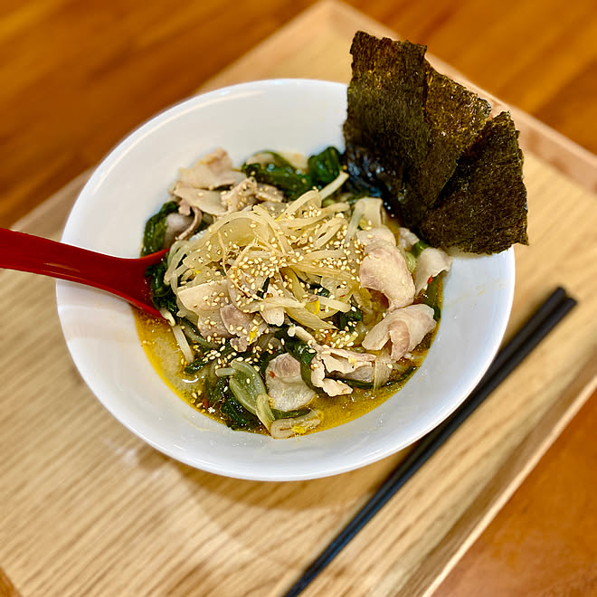 ラーメン/みそラーメン/味噌ラーメン/ホットクック/体質改善...などのインテリア実例 - 2022-01-20 19:45:43