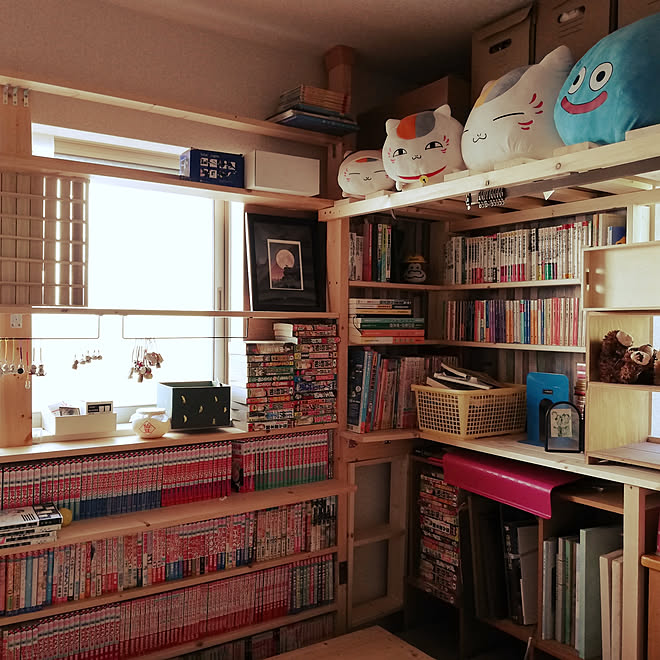 机 物置部屋 漫画部屋 本棚diy 改造中のインテリア実例 19 07 27 13 16 04 Roomclip ルームクリップ