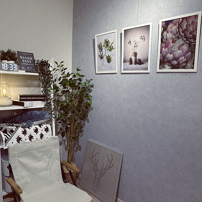 アートのある暮らし 北欧インテリア Ikea 北欧 壁紙 などのインテリア実例 22 10 29 18 35 23 Roomclip ルームクリップ
