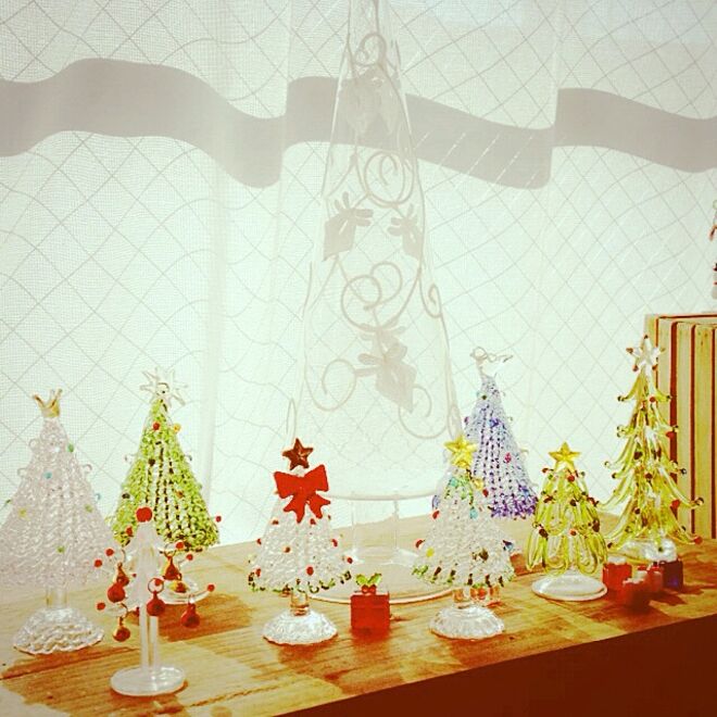 リビング/ガラスのツリー/クリスマスコーナーのインテリア実例 - 2013-11-21 12:03:27