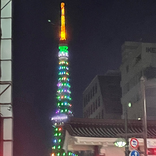 机/東京タワー/仕事帰りの二男くんから/ふたり暮らし/こどもと暮らす...などのインテリア実例 - 2023-12-24 23:27:03