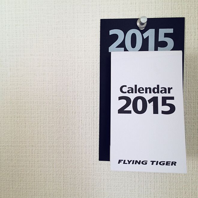 玄関/入り口/モノトーン/白黒/日めくりカレンダー/frying tiger...などのインテリア実例 - 2014-12-27 14:51:24