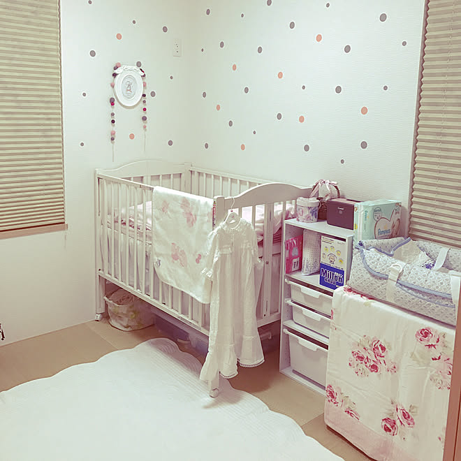 部屋全体/クーファン/収納/ファミリア/10mois...などのインテリア実例  