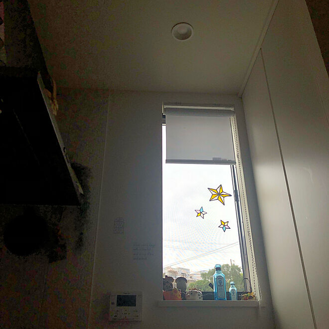 星/ガラス絵の具/窓/キッチンのインテリア実例 - 2019-07-21 10:51:42