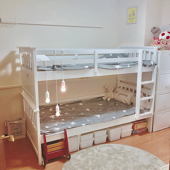 店舗同時販売中】ニトリ 2段ベッド コドノ＋エキストラベッド - ベッド 