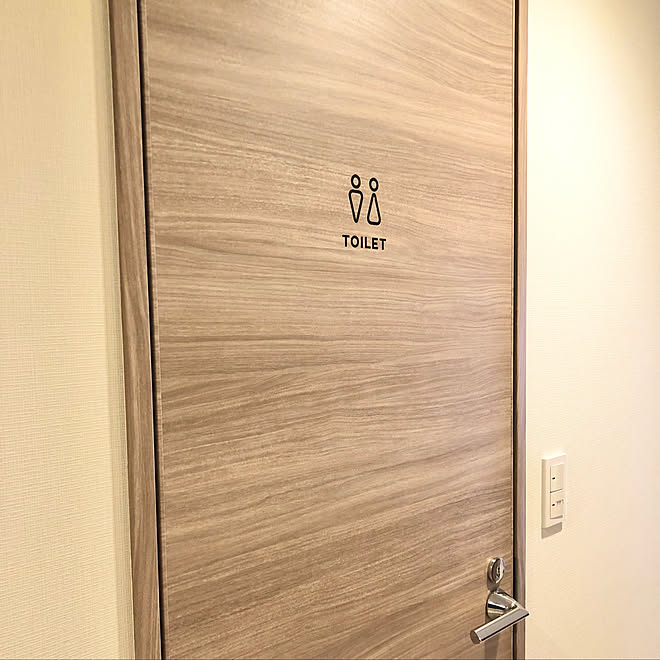 サインステッカー トイレマーク こどものいる暮らし トイレドア バス トイレのインテリア実例 21 09 17 21 55 27 Roomclip ルームクリップ