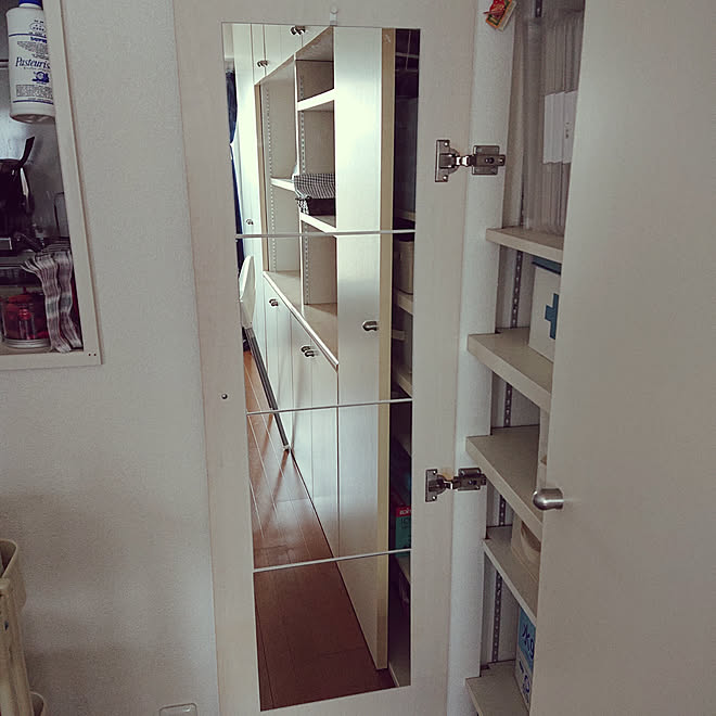 棚/IKEA/全身鏡/扉裏にミラーのインテリア実例 - 2019-08-11 16:58:48 ...