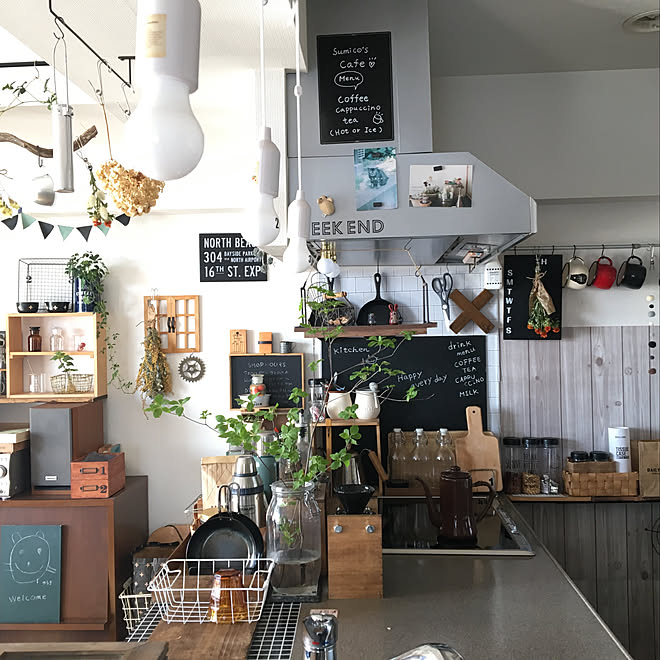 100均 カフェ風 ニトリ セリア 暮らし などのインテリア実例 19 06 06 07 27 47 Roomclip ルームクリップ