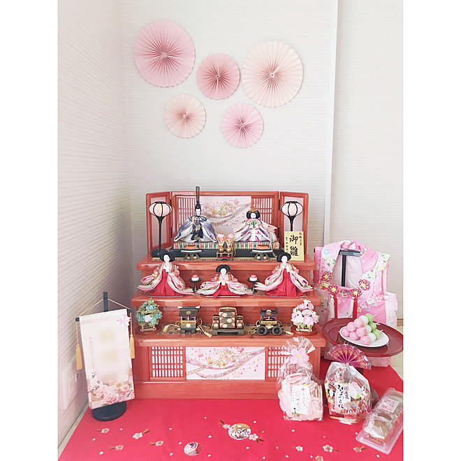 ペーパークラフト ひなまつり19 ひな祭り 和室 雛人形 などのインテリア実例 19 03 06 21 15 00 Roomclip ルームクリップ