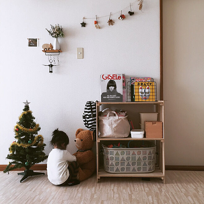 壁/天井/クリスマス/クリスマスディスプレイ/おもちゃ棚DIY/すのこ棚...などのインテリア実例 - 2017-12-21 12:51:29