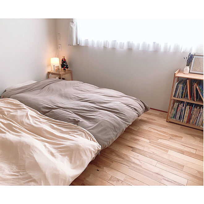 ベッド周り/IKEA/寝室/ベッドルーム/無垢床...などのインテリア実例 - 2020-12-19 09:23:11