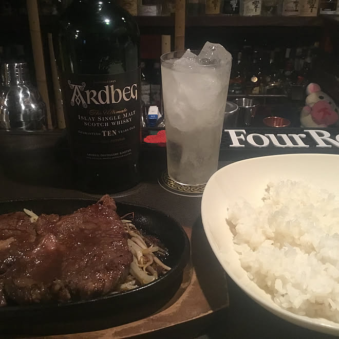 机/暮らしの一コマ/ホームバーのある部屋/ARDBEG/お酒...などのインテリア実例 - 2018-03-14 19:32:43