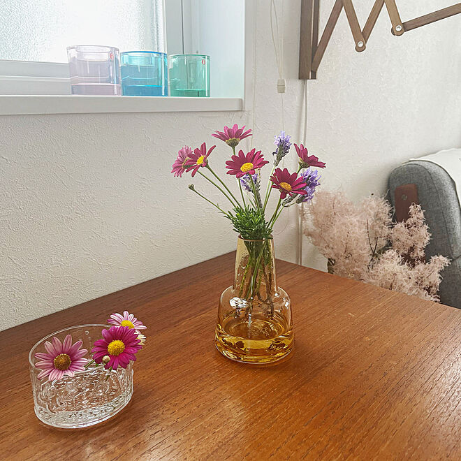 ホルムガード フローラ ベース 24cm ミディアム アンバー - 花瓶 
