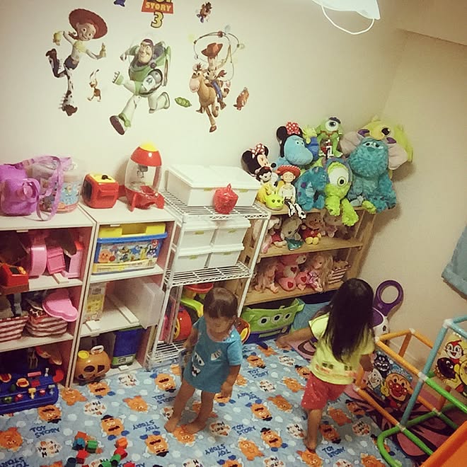 部屋全体 子供部屋 モンスターズインク トイストーリー Diy などのインテリア実例 15 08 26 15 47 14 Roomclip ルームクリップ