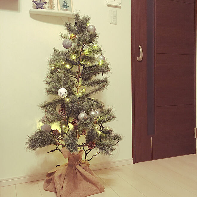 クリスマスツリー120cm/クリスマスツリー/クリスマス/シンプルが好き/北欧好き...などのインテリア実例 - 2019-12-25 23:27:27
