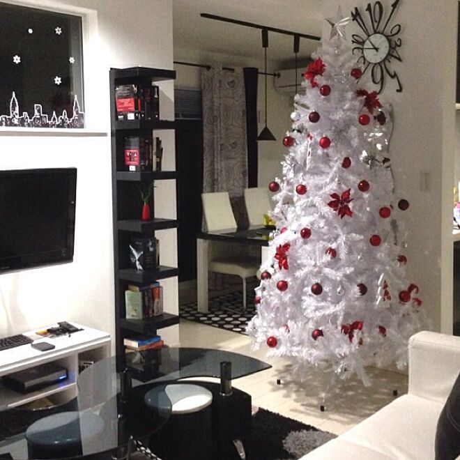 部屋全体/RoomClipStyle/black,white&red/christmas tree/simplicity ...などのインテリア実例 - 2014-09-04 20:39:05