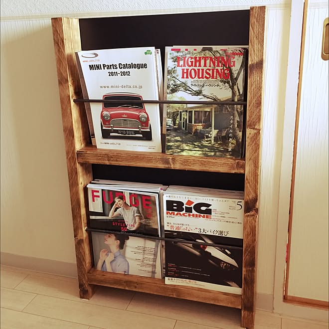 アイアン　マガジンラック　箱　本棚　男前インテリア　無骨　ヴィンテージ アイアン マガジンラック 箱 本棚 男前インテリア 無骨