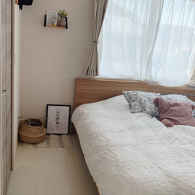 ベッドルーム/100均/フェイクグリーン/IKEA/100均DIY...などのインテリア実例 - 2019-10-10 07:30:54