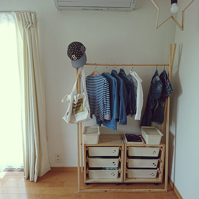 部屋全体/子ども部屋/男の子の部屋/DIY/ehamiさんの真似っこ...などのインテリア実例 - 2019-03-29 15:45:32