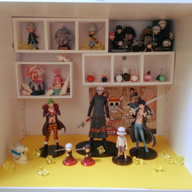 棚 オタク オタク部屋 ワンピースグッズ One Piece フィギュア などのインテリア実例 16 03 24 14 53 39 Roomclip ルームクリップ