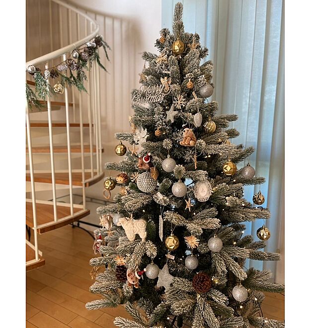 クリスマス/Color and Seasons/Scandinavianstyle/ホワイトツリー/クリスマスデコレーション...などのインテリア実例 - 2022-11-28 18:04:57
