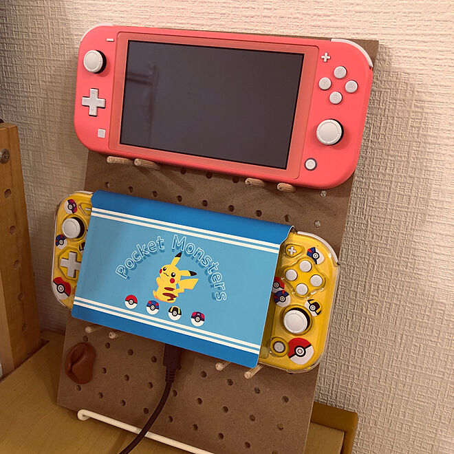 Nintendo Switch Lite/ゲーム機収納/こどものいる暮らし/100均/充電 ...