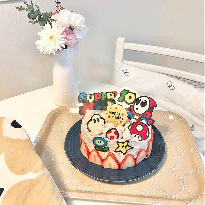 チョコプレート手作り ケーキ手作り マリオ お誕生日ケーキ 子どものいる暮らし などのインテリア実例 22 02 22 09 46 49 Roomclip ルームクリップ