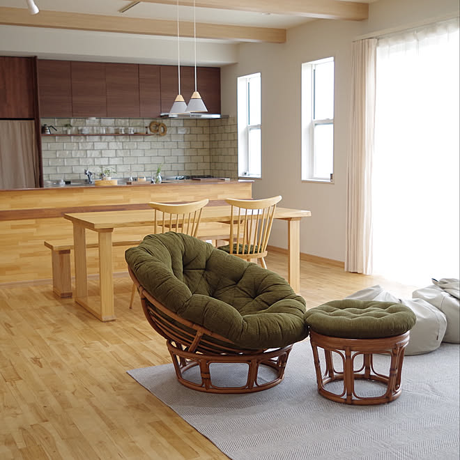 肌触りがいい CHAIR(ウィッカーイージーチェア)のご Furniture】WICKER
