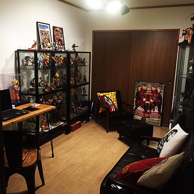 フィギュア 趣味部屋 フィギュア収集 ドラゴンボール フィギュア棚 などのインテリア実例 17 05 05 06 36 49 Roomclip ルームクリップ