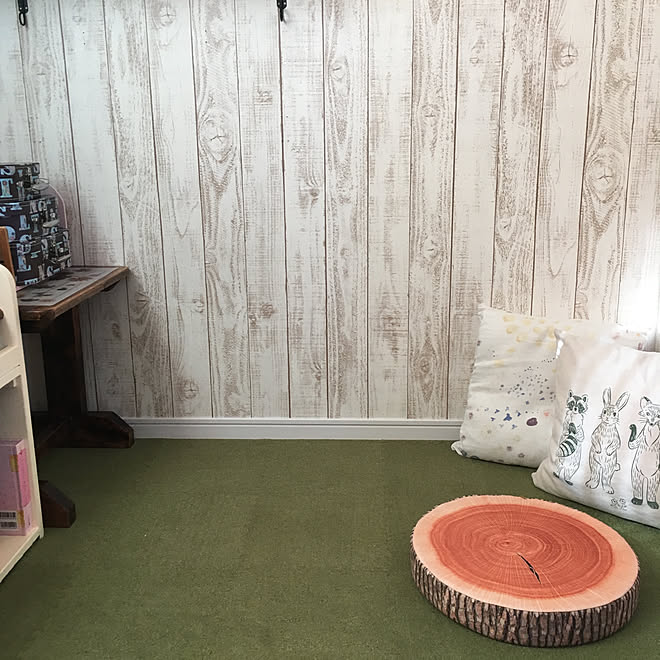 芝生風 ジョイントマット ニトリ こどものいる暮らし 部屋全体のインテリア実例 19 04 16 22 57 14 Roomclip ルームクリップ