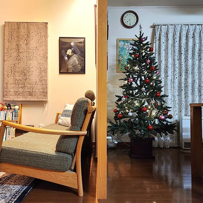 部屋全体/クリスマス/クリスマスツリー180cm/ダイニングテーブル/写真...などのインテリア実例 - 2023-12-10 23:41:37