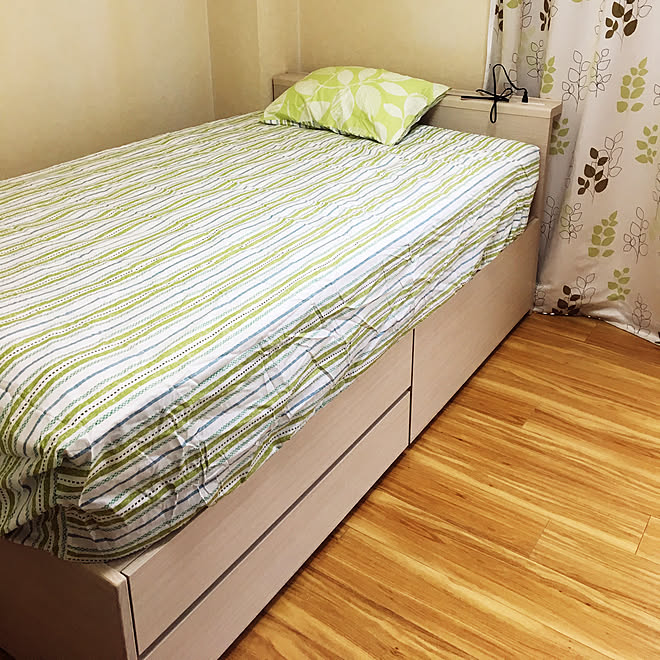 チェストベッド ニトリ ベッド周り 六畳一間 古賃貸のインテリア実例 19 06 09 49 04 Roomclip ルームクリップ