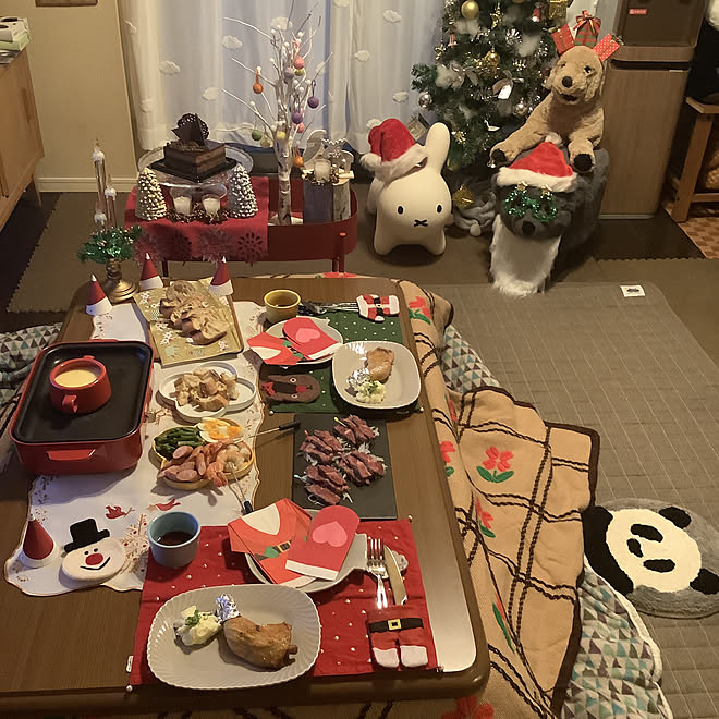 メリークリスマスイヴ♡/ジョセフィーヌ♡♡/うさくまサンタバージョン♡♡/フライングタイガー♡♡/クリスマス...などのインテリア実例 - 2019-12-24 16:55:01