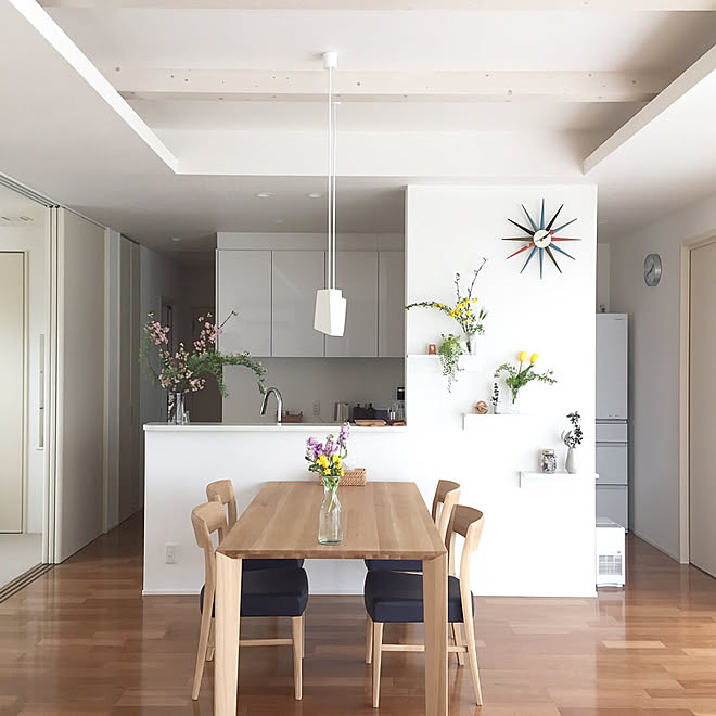 部屋全体 ナチュラル シンプルモダン 平屋 雑貨 などのインテリア実例 18 03 17 19 23 Roomclip ルームクリップ