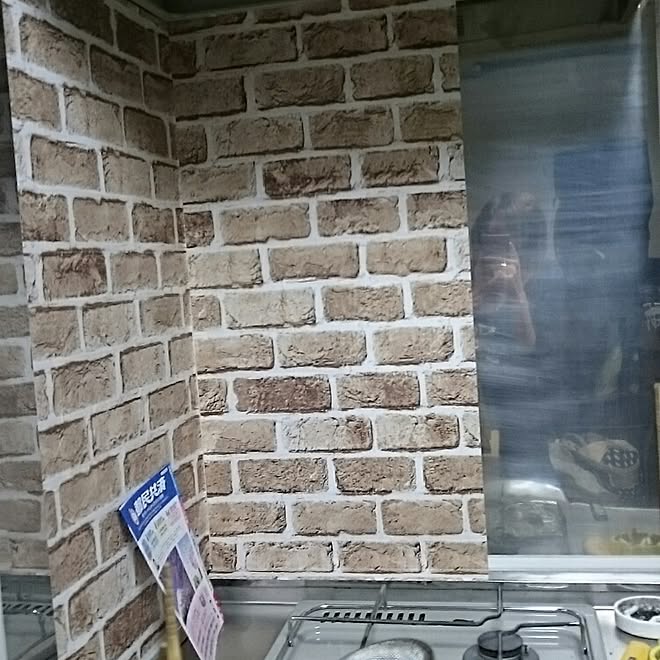 キッチン/セリアリメイクシートのインテリア実例 - 2016-07-22 21:49:59