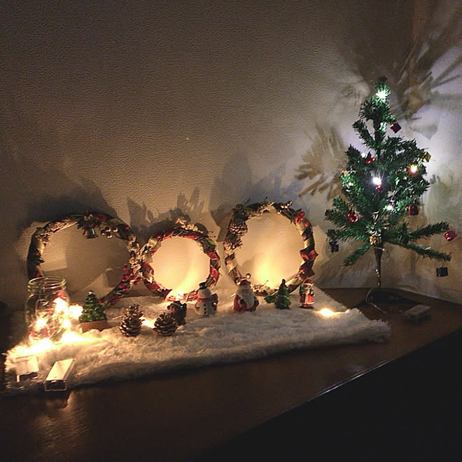 クリスマス飾り セリア 100均 ダイソー キャンドゥ などのインテリア実例 10 13 21 30 58 Roomclip ルームクリップ