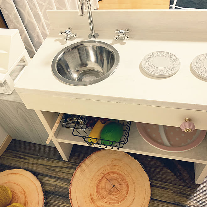 ダイソー 100均 Diy セリア ままごとキッチンdiy などのインテリア実例 19 09 17 07 46 13 Roomclip ルームクリップ