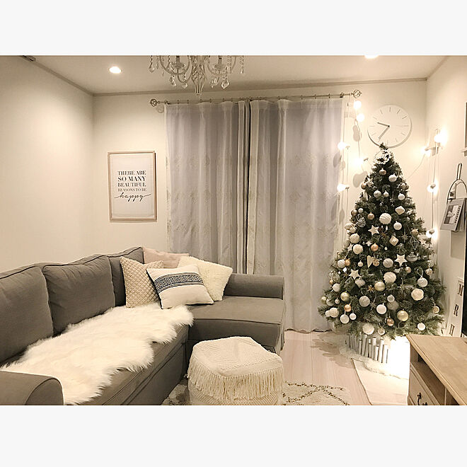 リビング/IKEA/ニトリ/クリスマス/クリスマスツリー...などのインテリア実例 - 2019-11-18 22:01:19