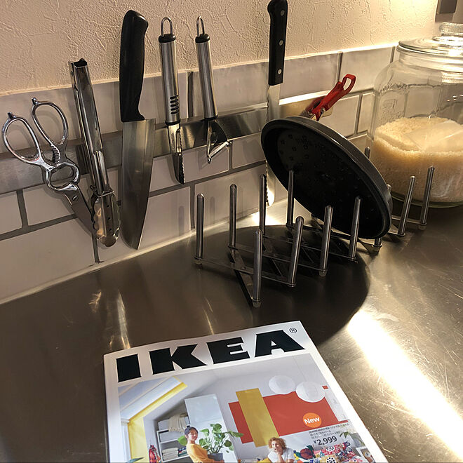 キッチン/マグネットナイフラック/IKEAカタログ2019のインテリア実例 - 2019-02-08 15:33:06