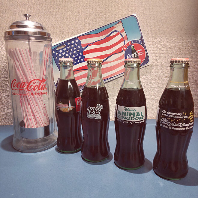 棚/ディズニー/コカ・コーラ/コカ・コーラ雑貨/コカ・コーラの瓶...などのインテリア実例 - 2021-11-17 16:22:57