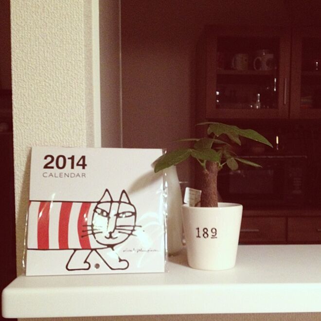 キッチン/観葉植物/リサラーソン/カレンダー2014のインテリア実例 - 2013-10-14 19:03:44