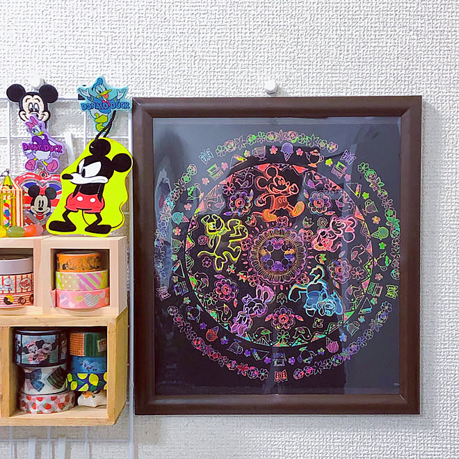 スクラッチアート ディズニー セリア 壁 天井のインテリア実例 21 01 11 03 39 51 Roomclip ルームクリップ