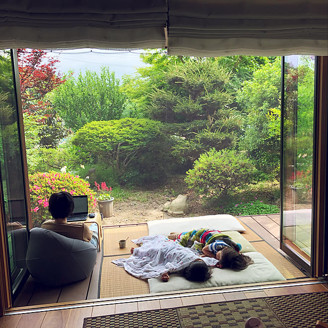 屋外の部屋の庭の蚊帳9